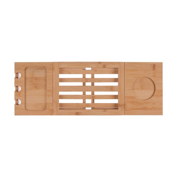 Expandable Sustainable Responsibly Sourced Echo-Friendly Bamboo Spa Bath Tray - Picture 2 of 3